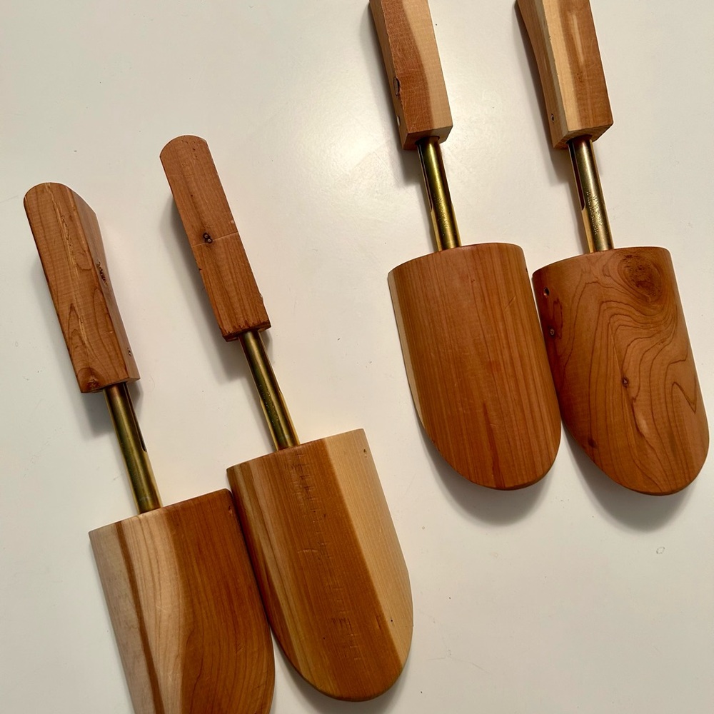 Lot 2 Pair of Cedar Shoe Stretchers